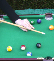 Dmonstration de Billard pour un spectacle de Nol en ile de france