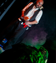 bobby joe le pirate, pendant le spectacle avec les enfants
