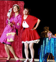le chaperon rouge et sa m�re-grand, avec les enfants