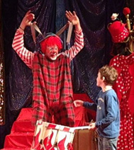 Spectacle clownesque, pour un arbre de Noel